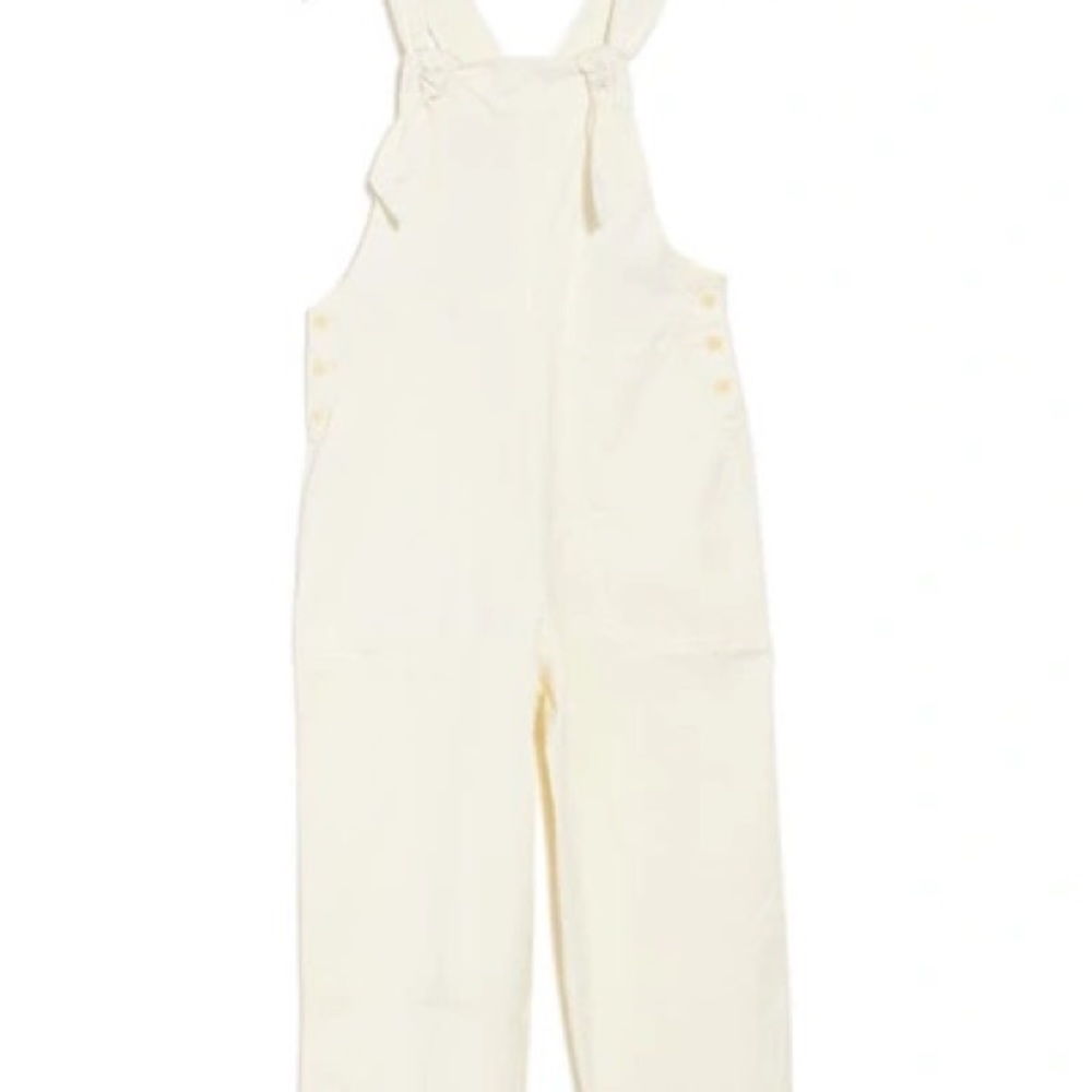Alex Mill Overall Otto Straight Leg Knot Front
White Jumpsuit Size Small